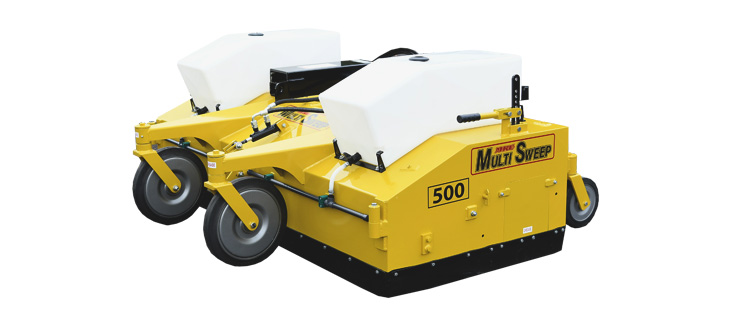 Attachment sweepers on a white background