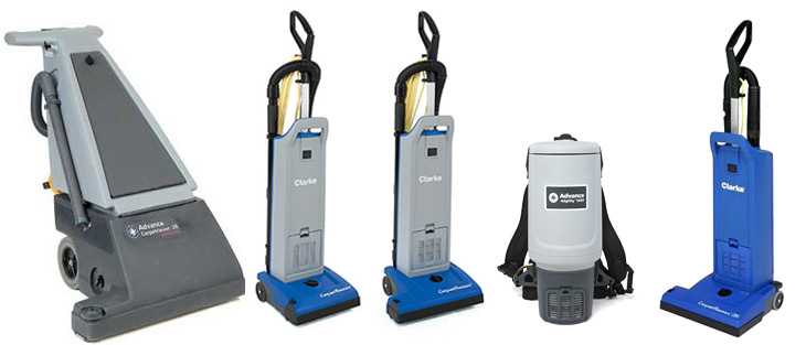 carpet vacuums on a white background