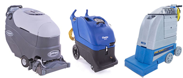 carpet extractors on a white background